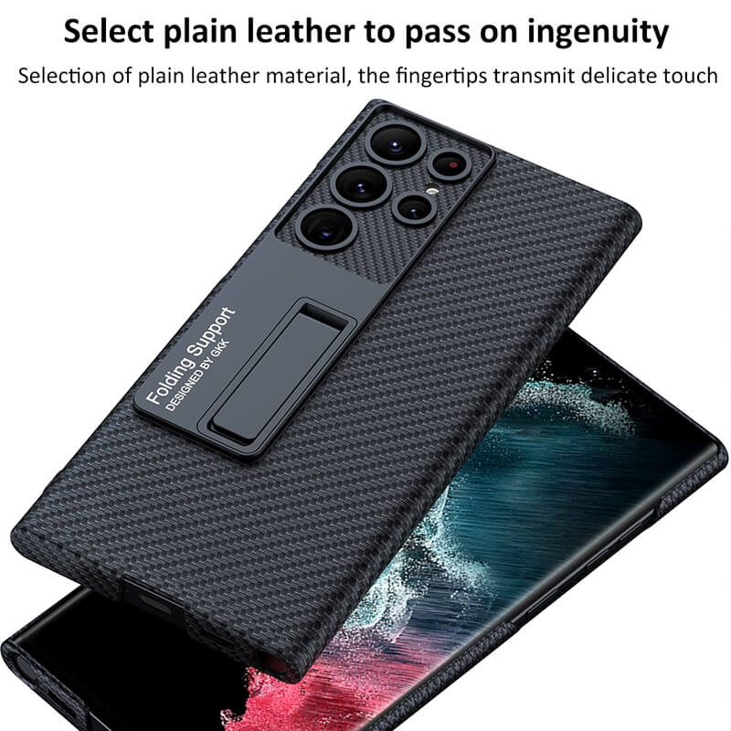 NEWEST Magnetic Holder Leather Case for Samsung Galaxy S22 Ultra 5G Samsung Cases