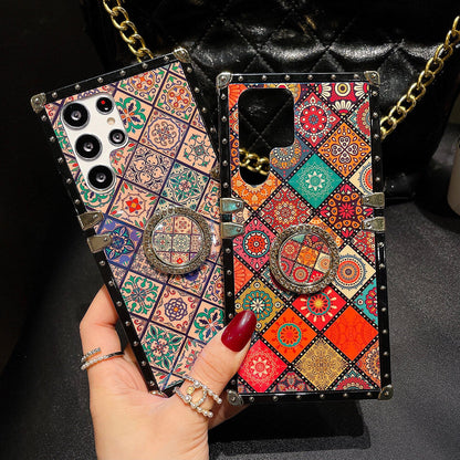 Luxury Retro Boho Style Ring Case With Lanyard for Samsung Galaxy S Note Series Samsung Cases