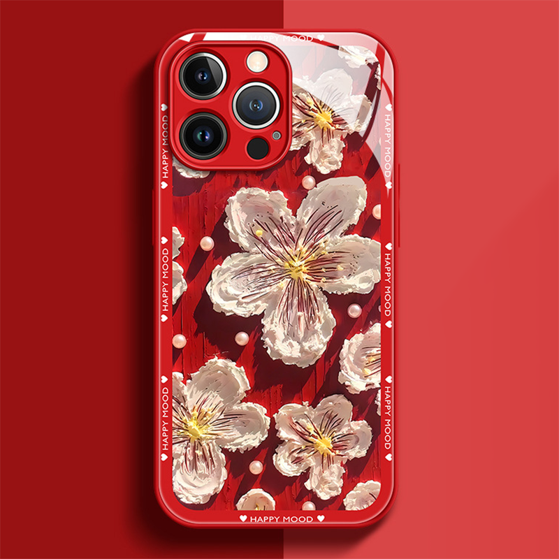 Ins New Oil Painting Flower iPhone Case
