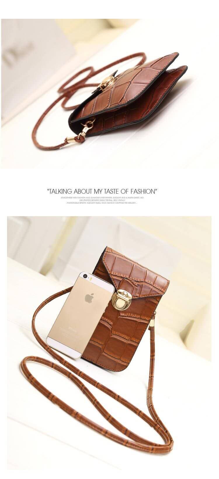 Fashion Mini Vintage Mobile Phone Shoulder Bag Crossbody Bag LEATHER GOODS