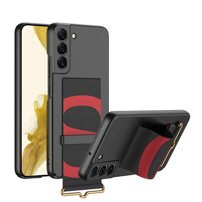Leather Strap Holder All-inclusive Protective Cover For Samsung Galaxy S22 Series Samsung Case