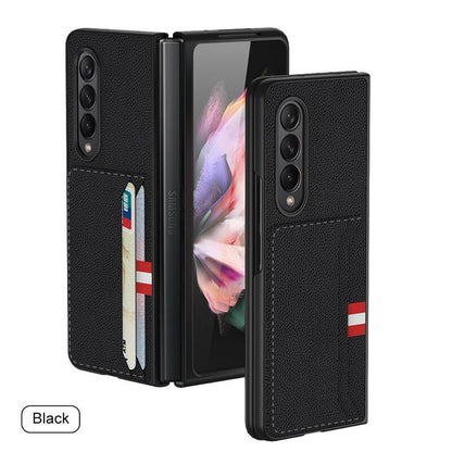Leather Card Package Shockproof Protective Flip - Samsung Galaxy Z Fold3 5G Phone Case Samsung Galaxy Z Fold 3 Case
