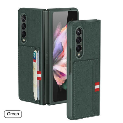 Leather Card Package Shockproof Protective Flip - Samsung Galaxy Z Fold3 5G Phone Case Samsung Galaxy Z Fold 3 Case