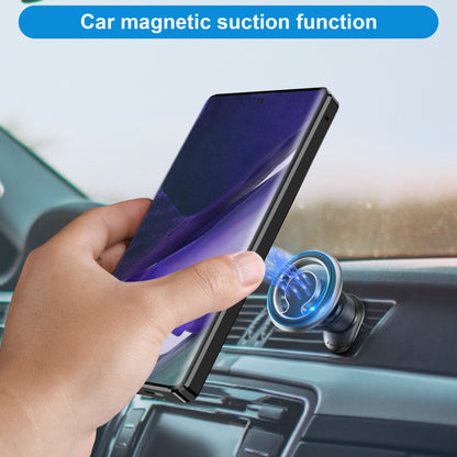 Magnetic Double-Sided Protection Metal Frame Phone Case With Invisible MagSafe Bracket For Samsung/iPhone - mycasety2023 Mycasety