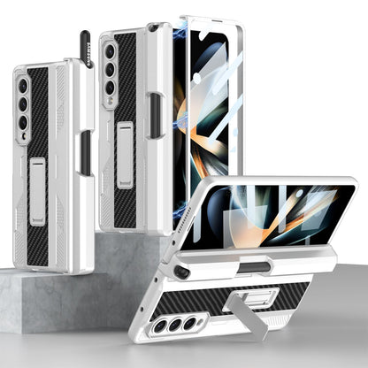 Magnetic Mech S Pen Slot Holder Case for Samsung Galaxy Z Fold4 Fold3 5G Samsung Cases