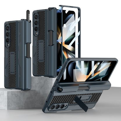 Magnetic Mech S Pen Slot Holder Case for Samsung Galaxy Z Fold4 Fold3 5G Samsung Cases