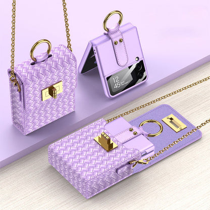 Luxury Mini Phone Backpack Design For Samsung Galaxy Z Flip4 Flip3 5G Mobile Phone Accessories