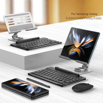 Newest Keyboard Office Bracket For Samsung Galaxy Z Fold4 Fold3 Fold2/1 5G With Stylus And Mouse