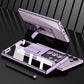 Electroplated Clear Phone Case With Invisible Bracket For Samsung Galaxy S23 S22 Ultra Plus - mycasety2023 Mycasety
