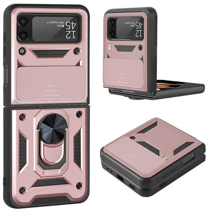 Drop Tested Cover with Magnetic Kickstand Car Mount Protective Case For Samsung Galaxy Z Flip3 Flip4 5G Samsung Galaxy Z Flip 3 Case