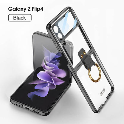 Newest Phantom Plating Anti-Drop Case For Samsung Galaxy Z Flip3 Flip4 Samsung Cases