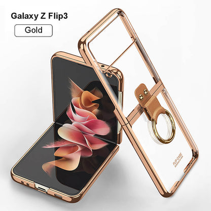 Newest Phantom Plating Anti-Drop Case For Samsung Galaxy Z Flip3 Flip4 Samsung Cases
