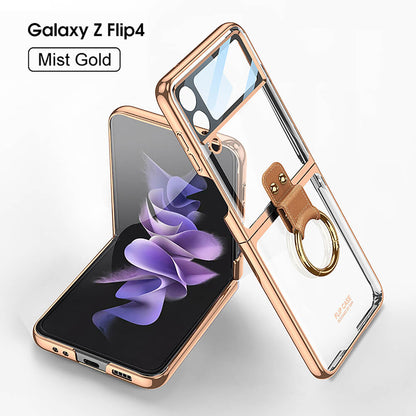 Newest Phantom Plating Anti-Drop Case For Samsung Galaxy Z Flip3 Flip4 Samsung Cases