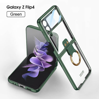 Newest Phantom Plating Anti-Drop Case For Samsung Galaxy Z Flip3 Flip4 Samsung Cases