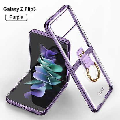 Newest Phantom Plating Anti-Drop Case For Samsung Galaxy Z Flip3 Flip4 Samsung Cases