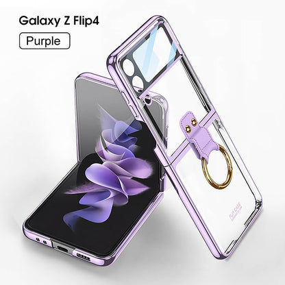 Newest Phantom Plating Anti-Drop Case For Samsung Galaxy Z Flip3 Flip4 Samsung Cases