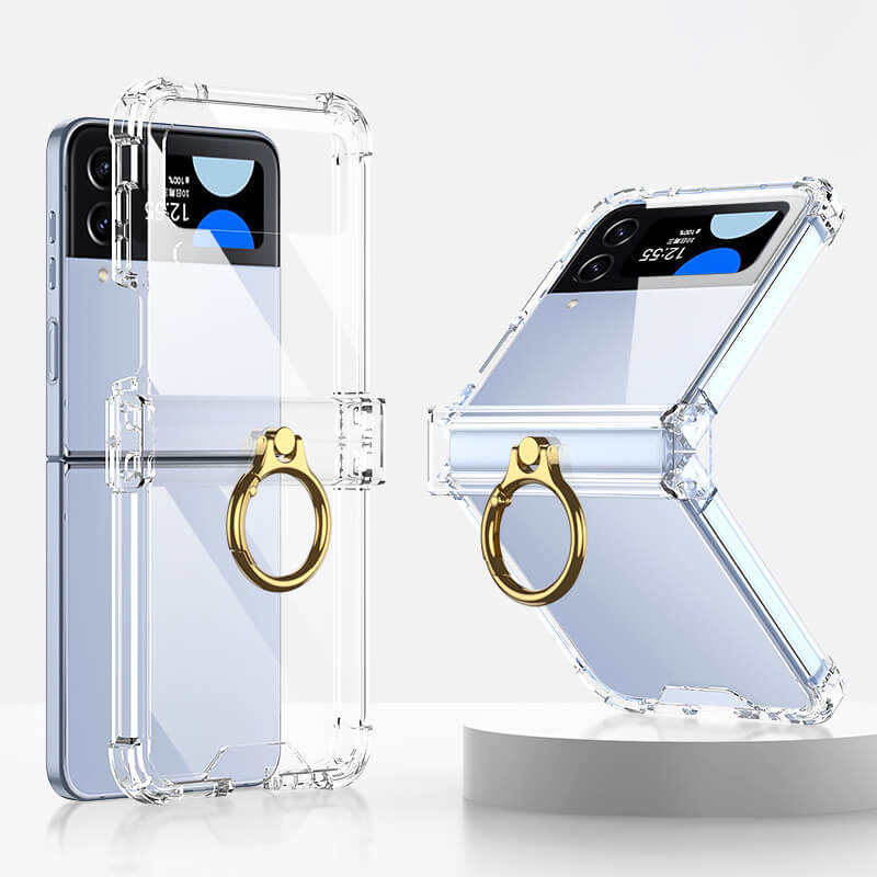 Galaxy Z Flip4 Flip3 | Airbag Ring Hinge Phone Case Samsung Cases