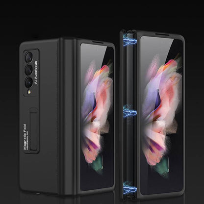 Magnetic Frame Plastic Stand All-included - Samsung Z Fold3 5G Phone Case Samsung Galaxy Z Fold 3 Case