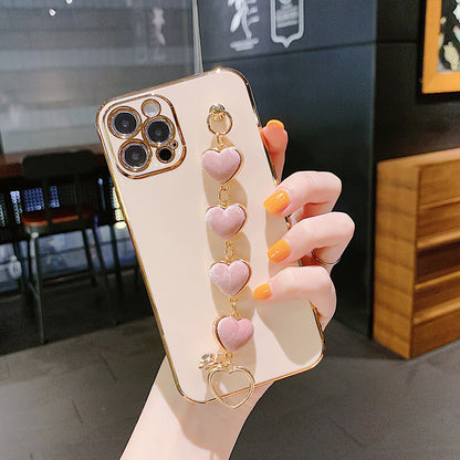 Luxury Plating Heart Bracelet - TPU iPhone Case iPhone Case