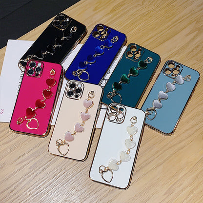 Luxury Plating Heart Bracelet - TPU iPhone Case iPhone Case