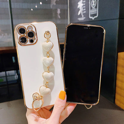 Luxury Plating Heart Bracelet - TPU iPhone Case iPhone Case