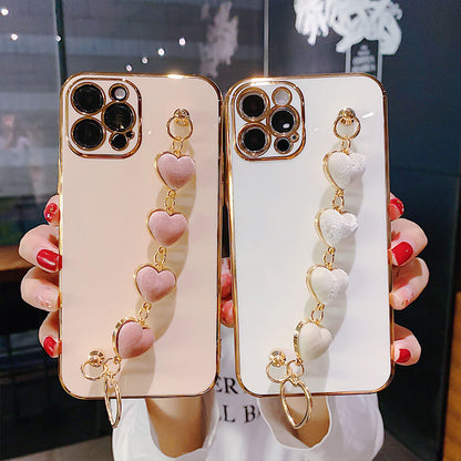 Luxury Plating Heart Bracelet - TPU iPhone Case iPhone Case