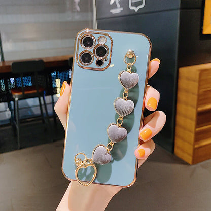 Luxury Plating Heart Bracelet - TPU iPhone Case iPhone Case