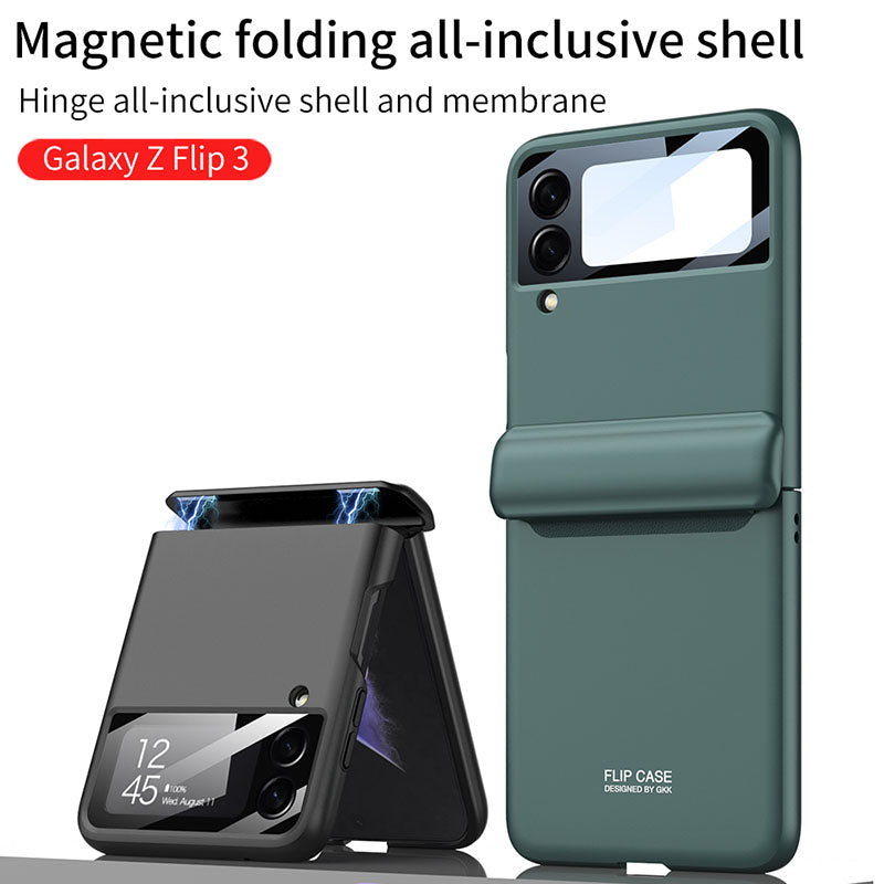 Magnetic All-included Shockproof Plastic Hard Cover For Samsung Galaxy Flip4 Flip3 5G Samsung Case