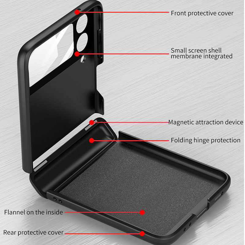 Newest Magnetic All-included Shockproof Plastic Hard Cover For Samsung Galaxy Z Flip3 Flip4 5G Samsung Cases