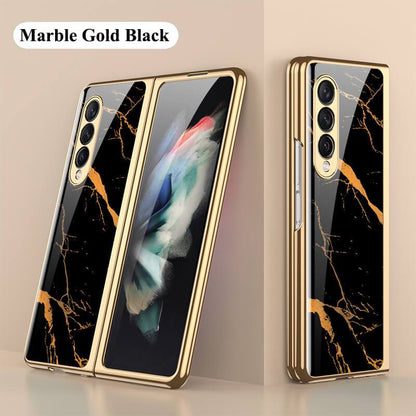 Marble Glass - Samsung Galaxy Z Fold 3 5G Phone Case Samsung Galaxy Z Fold 3 Case