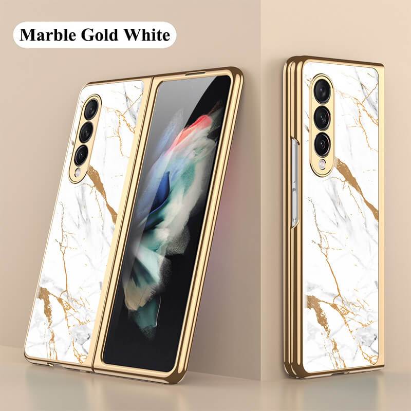 Marble Glass - Samsung Galaxy Z Fold 3 5G Phone Case Samsung Galaxy Z Fold 3 Case