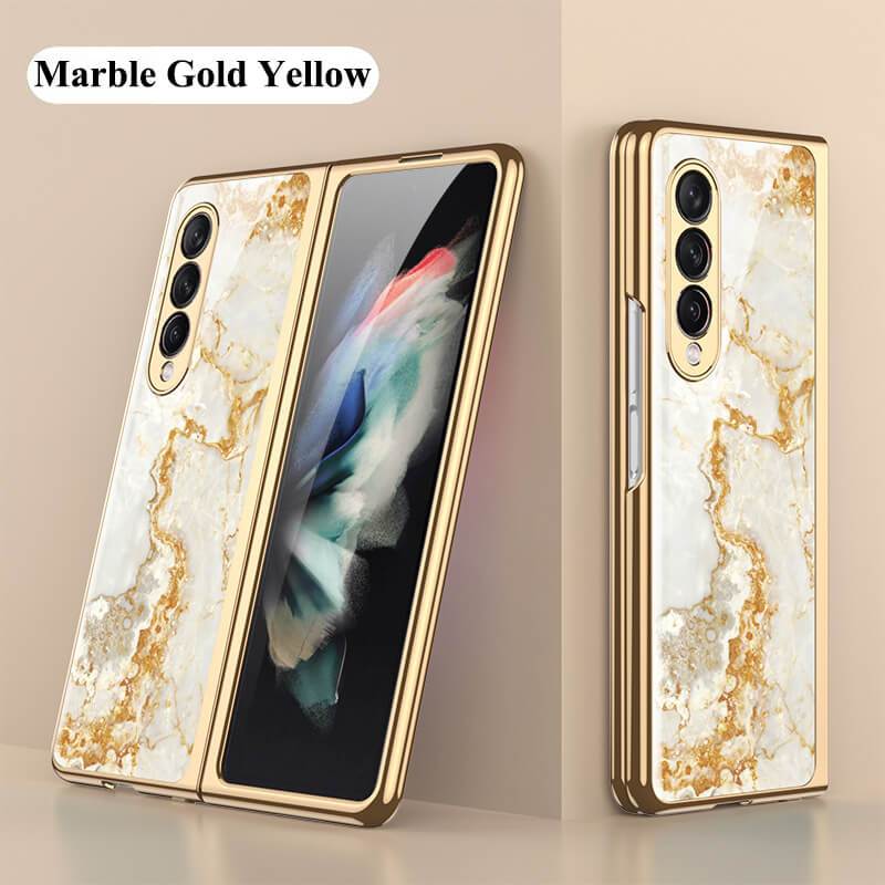 Marble Glass - Samsung Galaxy Z Fold 3 5G Phone Case Samsung Galaxy Z Fold 3 Case