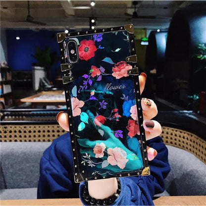 Vintage Fashion Rose Phone Case For iPhone Samsung Huawei