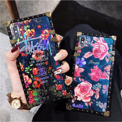 Vintage Fashion Rose Phone Case For iPhone Samsung Huawei