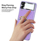 Original Leather Back Screen Tempered Glass - Samsung Z Flip 3 5G Phone Case Samsung Galaxy Z Flip 3 Case