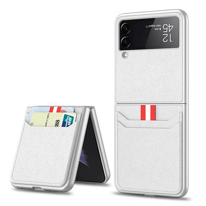 Original Leather Texture Card Package - Samsung Z Flip 3 5G Phone Case Samsung Galaxy Z Flip 3 Case