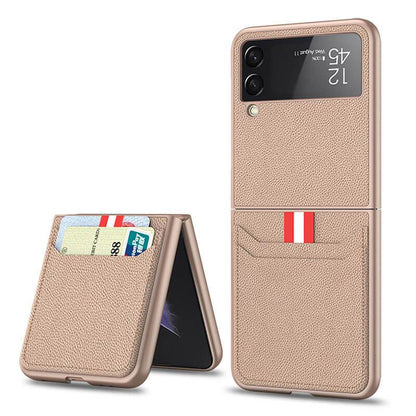 Original Leather Texture Card Package - Samsung Z Flip 3 5G Phone Case Samsung Galaxy Z Flip 3 Case
