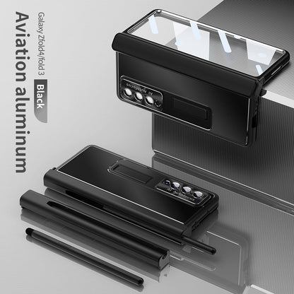 Aluminum Alloy Frame for Samsung Galaxy Z Fold3 Fold4 5G All-Inclusive Electroplating Cover Z Fold3 Fold4 5G Cases Samsung Cases