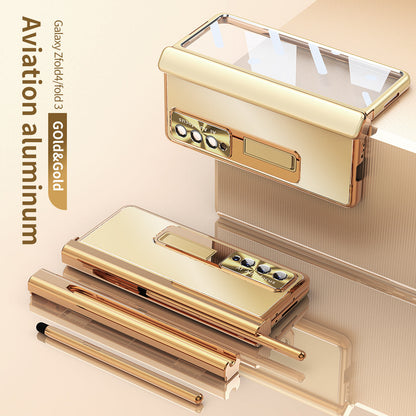 Aluminum Alloy Frame for Samsung Galaxy Z Fold3 Fold4 5G All-Inclusive Electroplating Cover Z Fold3 Fold4 5G Cases Samsung Cases