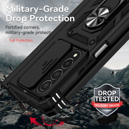 Hinge Case For Samsung Galaxy Z Fold3 Fold 4 5G Case Hinge Pen Slot Lens Protection Stand Back Cover For Samsung Z Fold3 Fold4 Capa Samsung Cases