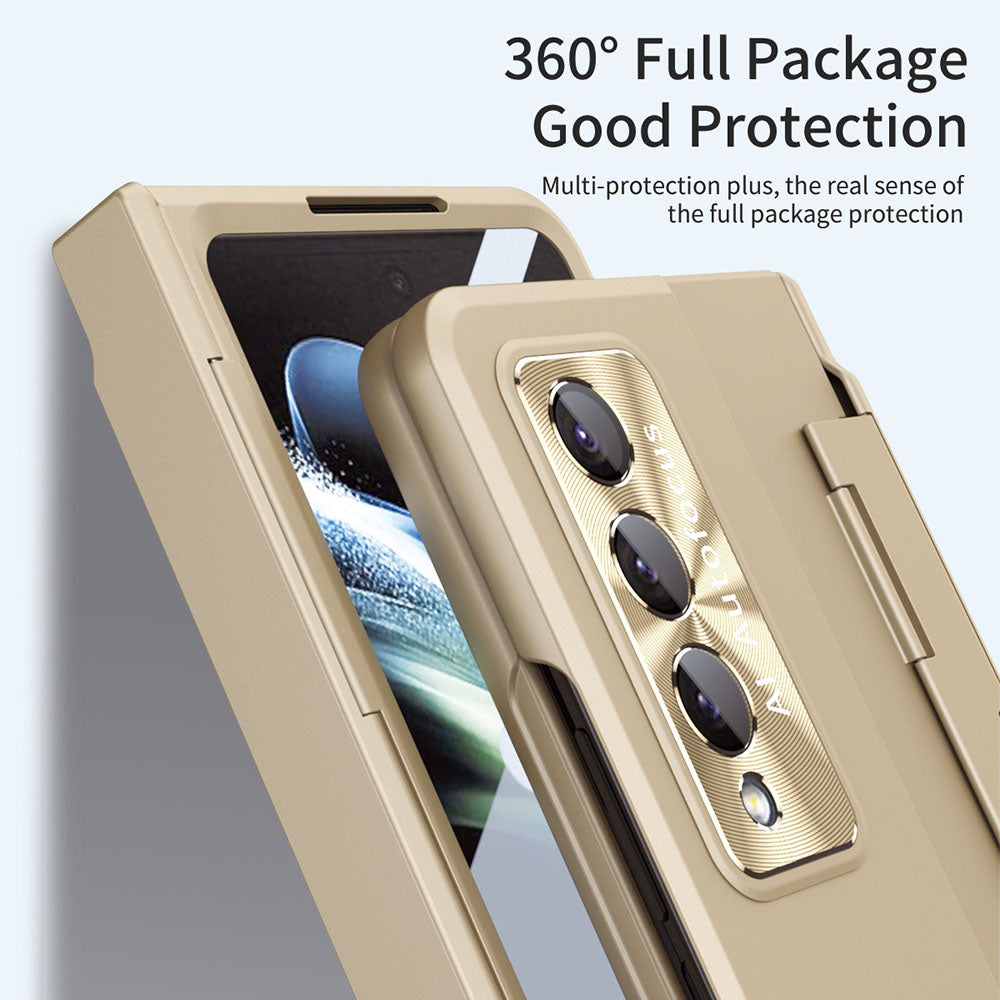 Newest Hinge All-inclusive Drop-Proof Phone Case For Samsung Galaxy Z Fold3 Fold4 5G With Screen Protector Samsung Cases