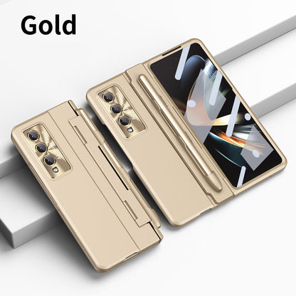 Newest Hinge All-inclusive Drop-Proof Phone Case For Samsung Galaxy Z Fold3 Fold4 5G With Screen Protector