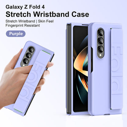 Newest Stylish Elastic Wristband Shockproof Case For Samsung Galaxy Z Fold 3 Fold 4 5G