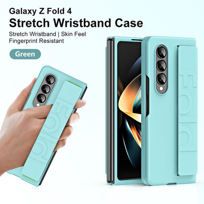 Newest Stylish Elastic Wristband Shockproof Case For Samsung Galaxy Z Fold 3 Fold 4 5G