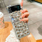 Luxurious Clear Rhinestone Phone Case For Samsung Galaxy Z Flip3 Flip4 Flip5 5G