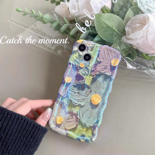 Oil Painting Flower Bracelet iPhone Case