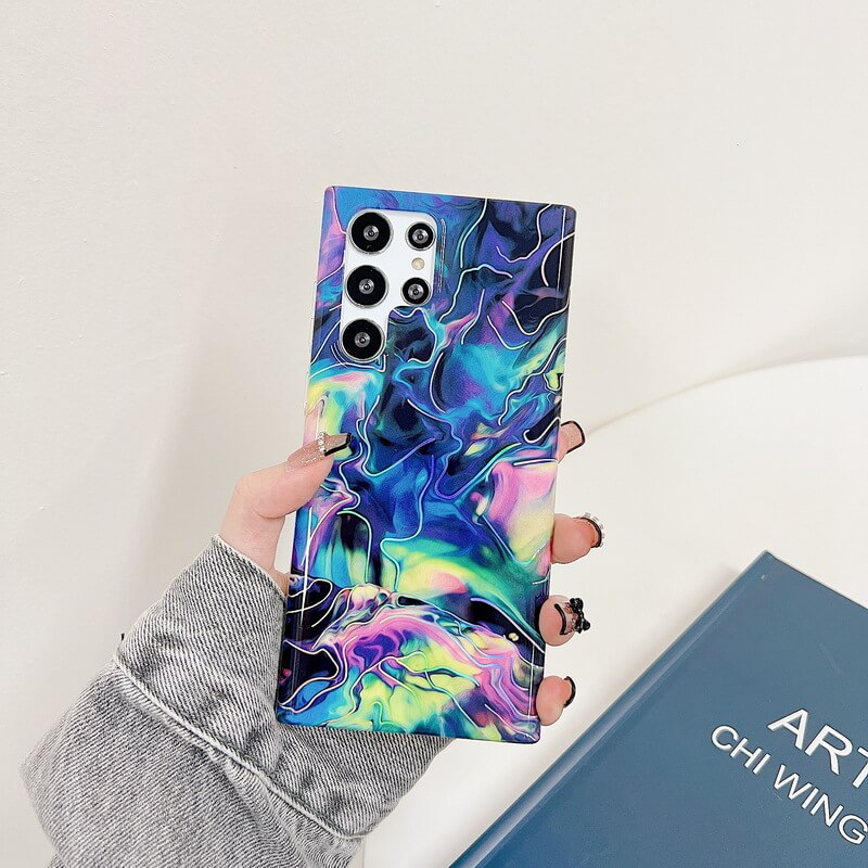 Laser Flower Pattern Protective Cover For Samsung Samsung Cases