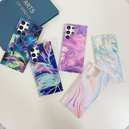 Laser Flower Pattern Protective Cover For Samsung Samsung Cases